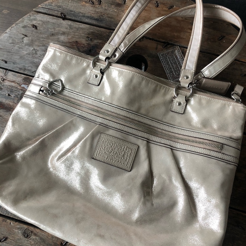 Elegant Silver Tote Bag